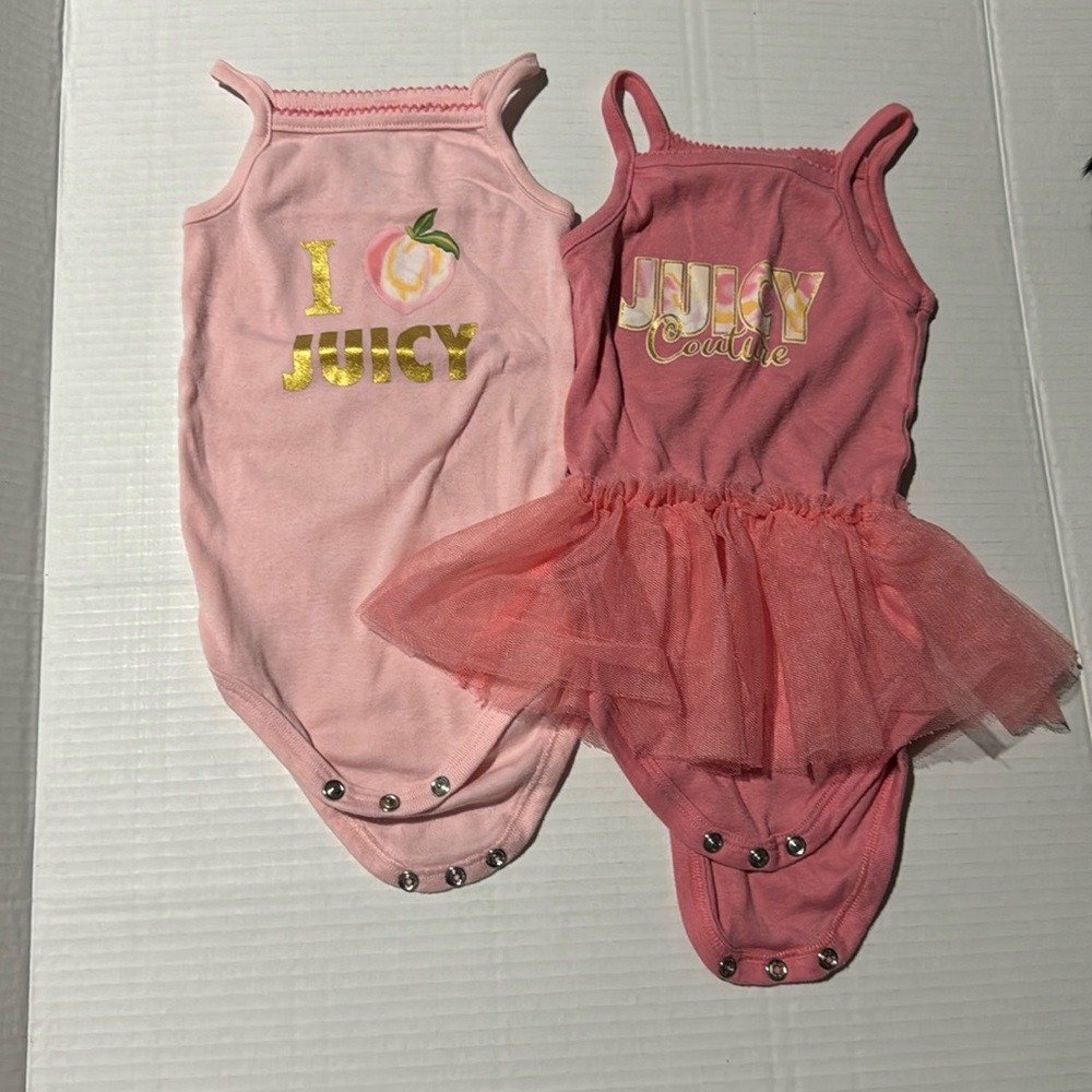 Toddler juicy couture onesies outfits bundle set